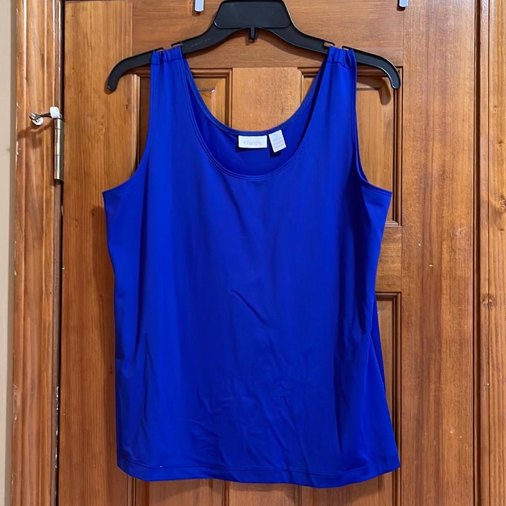 Chico’s size 2 tank with button down